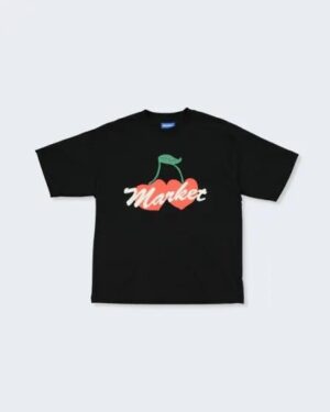 Market Market Double Cherries T-Shirt Pirate-Black