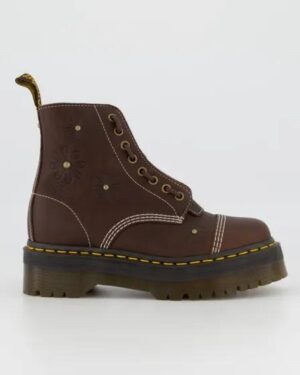 Dr Martens Dr Martens Womens Sinclair Flower Dark Brown Grizzly