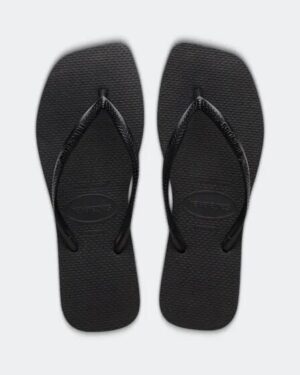 Havaianas Havaianas Womens Slim Square Toe Thong Black