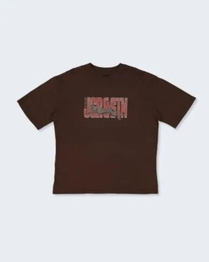 JGR & STN JGR & STN Cheetah Oversized Tee Choc