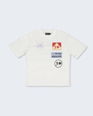 JGR & STN JGR & STN Chase Oversized Tee White