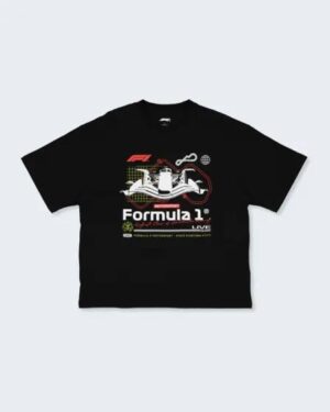 Mitchell & Ness Mitchell & Ness F1 Graphic Tee Black