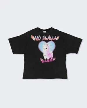 Sabbi Sabbi The Very Oversized No Drama Llama Tee Black