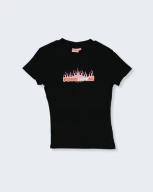Threadheads Threadheads Womens Psychotic Baby Tee Black