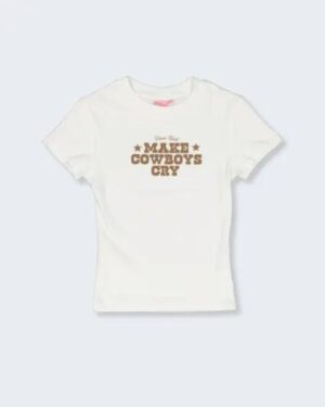 Threadheads Threadheads Womens Make Cowboys Cry Baby Tee Natural