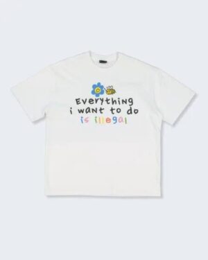 Threadheads Threadheads Everything is Illegal T-shirt White