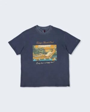 Tommy Hilfiger Tommy Hilfiger Relaxed Beach Club Graphic T-Shirt Dark Night Navy