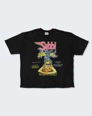 Sabbi Sabbi The Very Oversized Life Is Short Tee Black