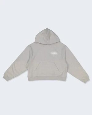 Zanerobe Zanerobe Mens ZR EST. Box Crop Hoodie Grey Marle