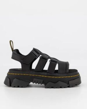 Dr Martens Dr Martens Womens Mattison 3 Strap Sandals Black Athena