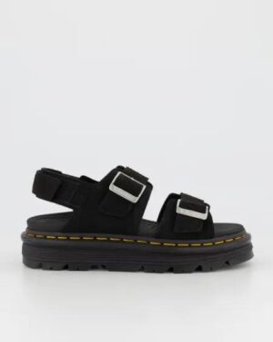Dr Martens Dr Martens Womens Zebzag Sandal Suede Black Eh Suede